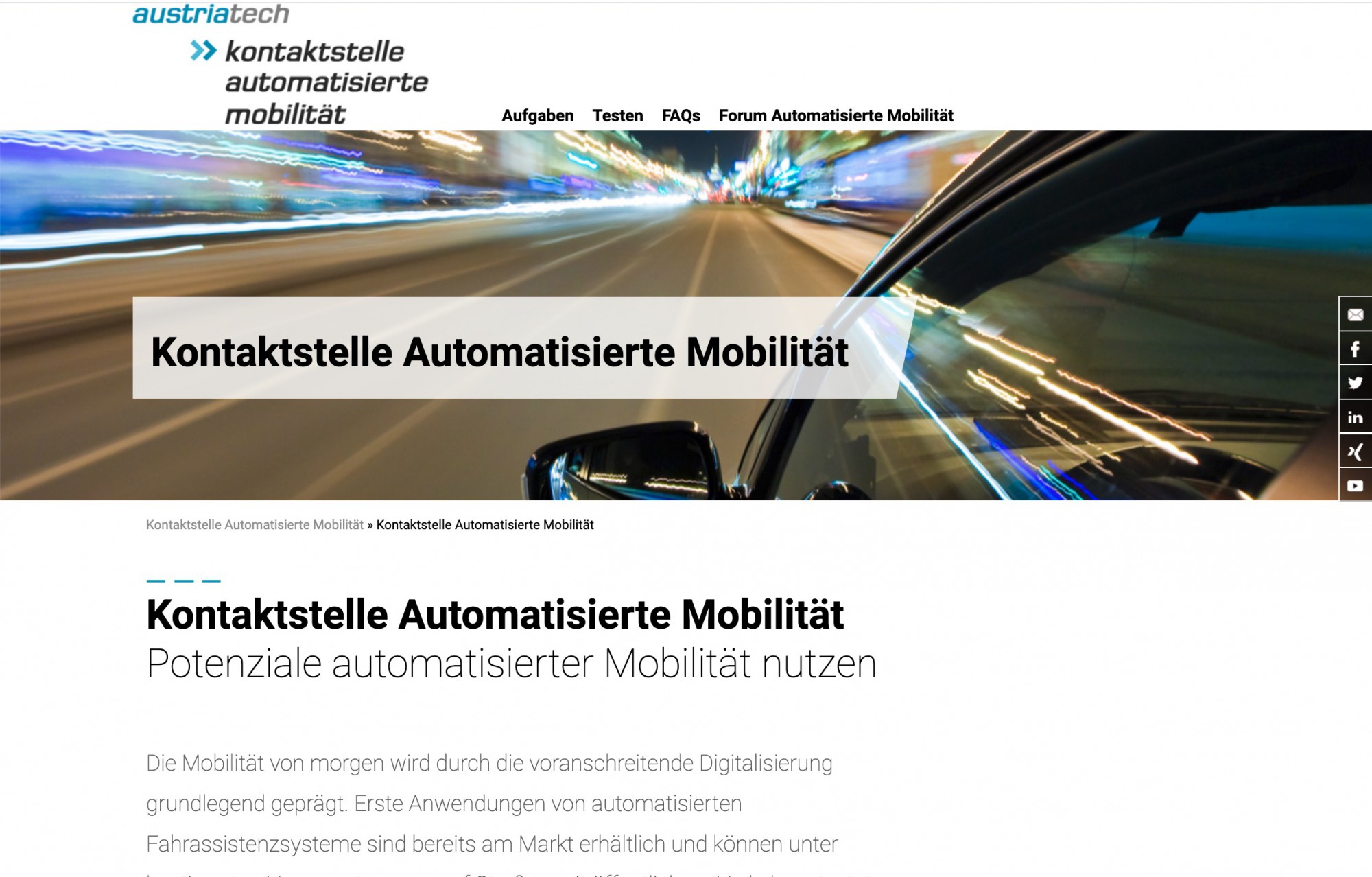 Austriatech Fokusseite